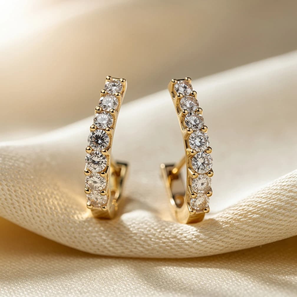 Pavé Hoops — Earrings — Dream.Jewelry
