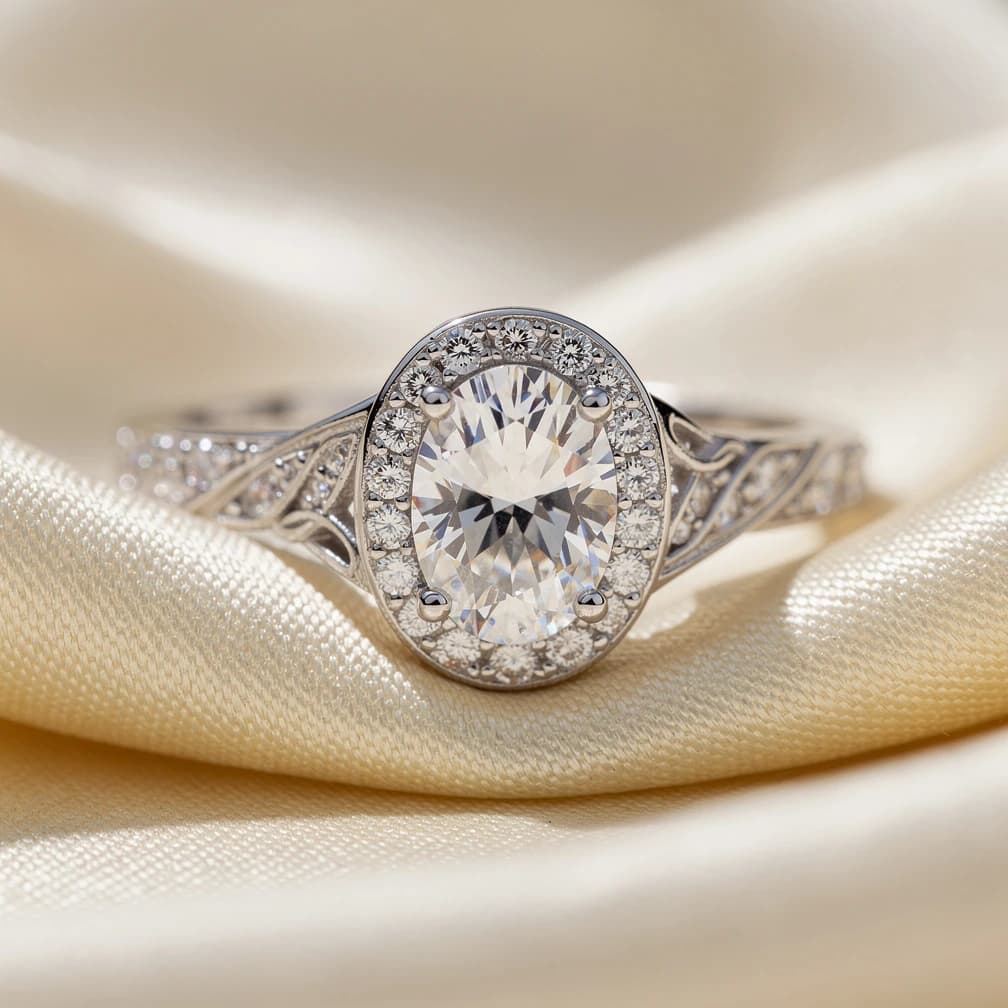 Halo Solitaire — Rings — Dream.Jewelry